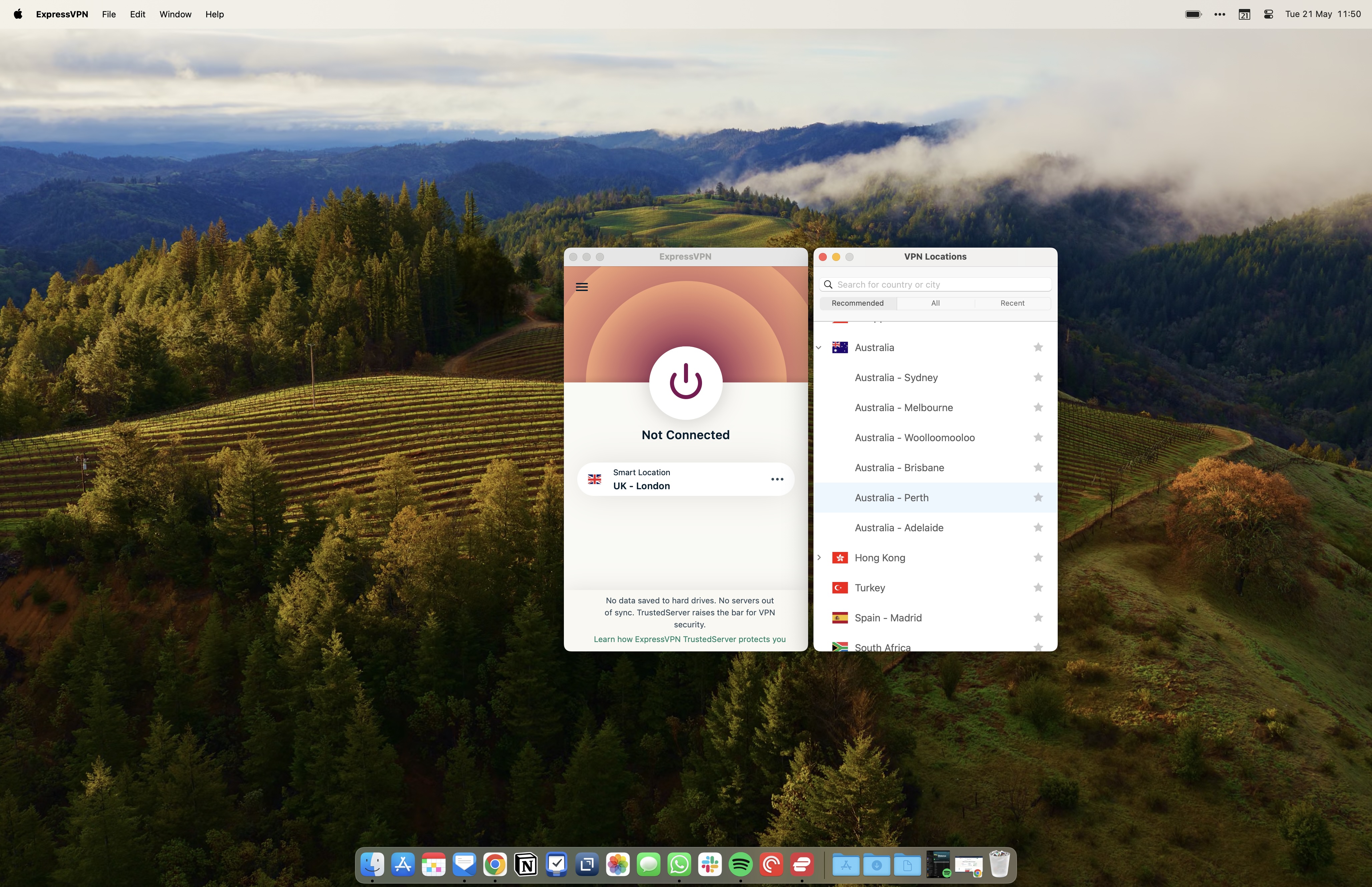 ExpressVPN Server Choice