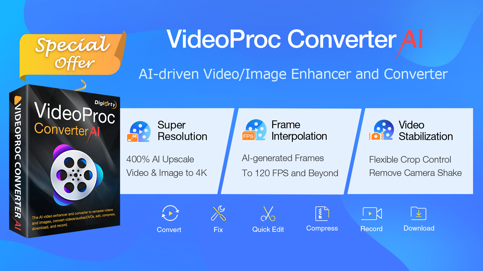 62 % Gespart: VideoProc Converter AI Verbessert Videos Und Fotos Auf 4K ...