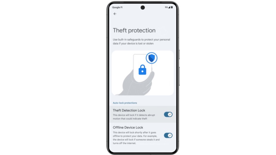 Theft Protection feature on Android 15