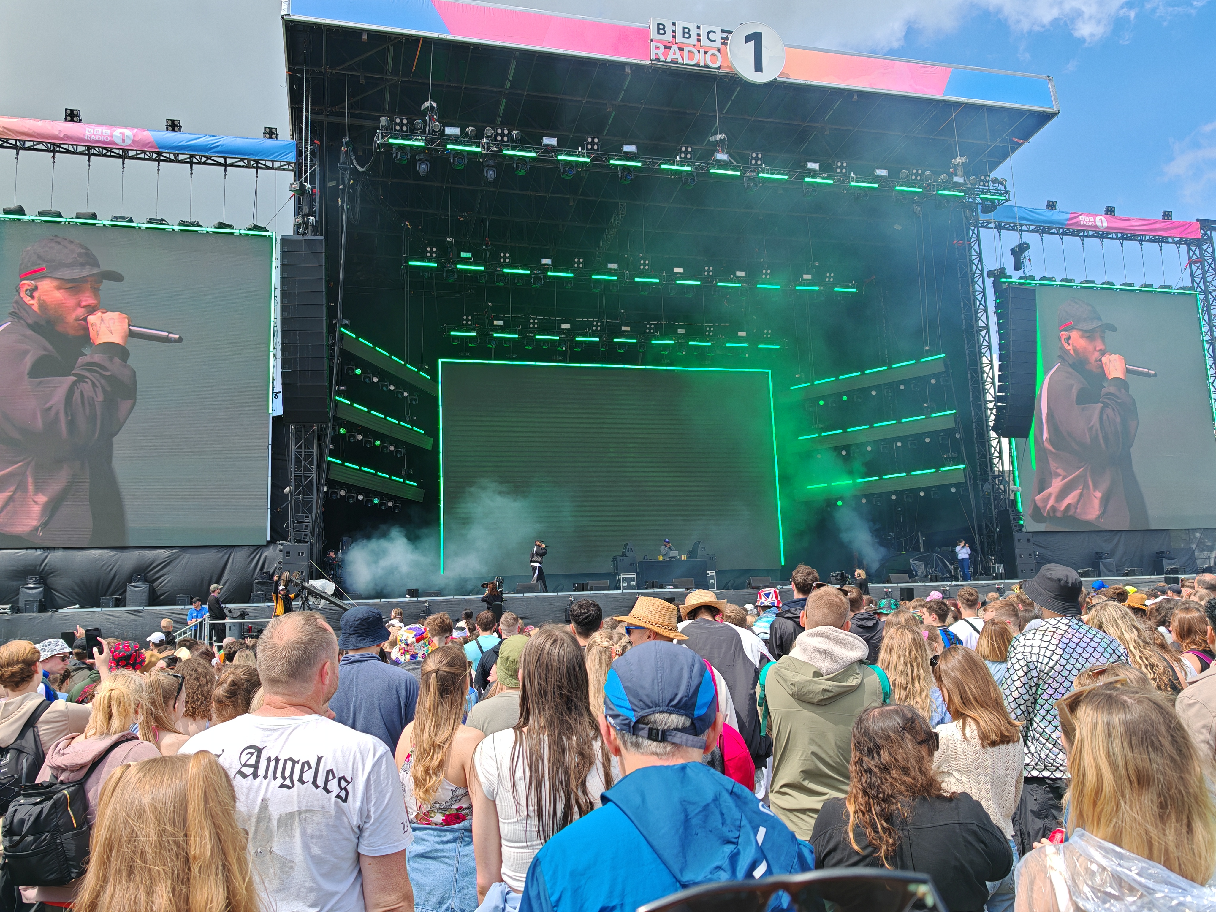 AJ Tracey performing at Radio 1's Big Weekend