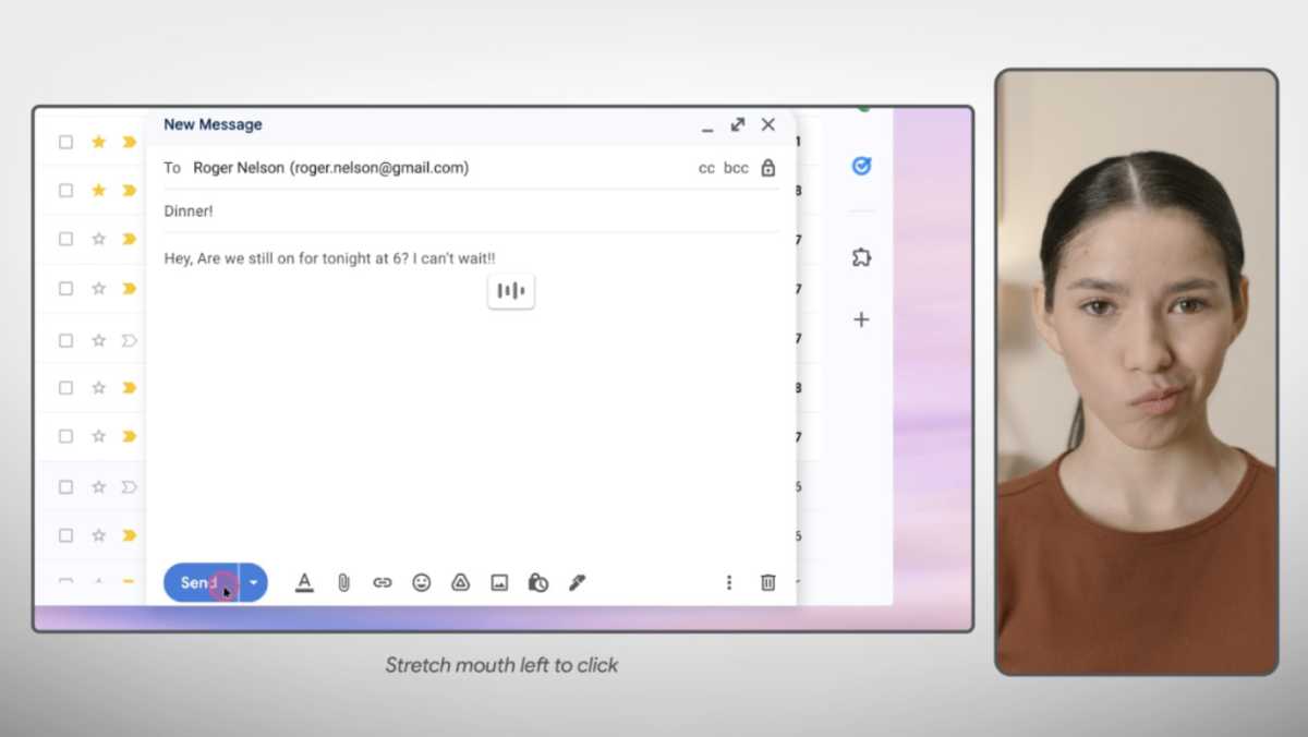 chromebook face gesture control