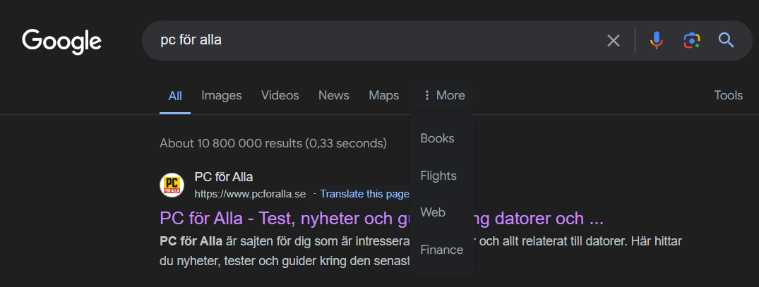 Ricerca web di Google