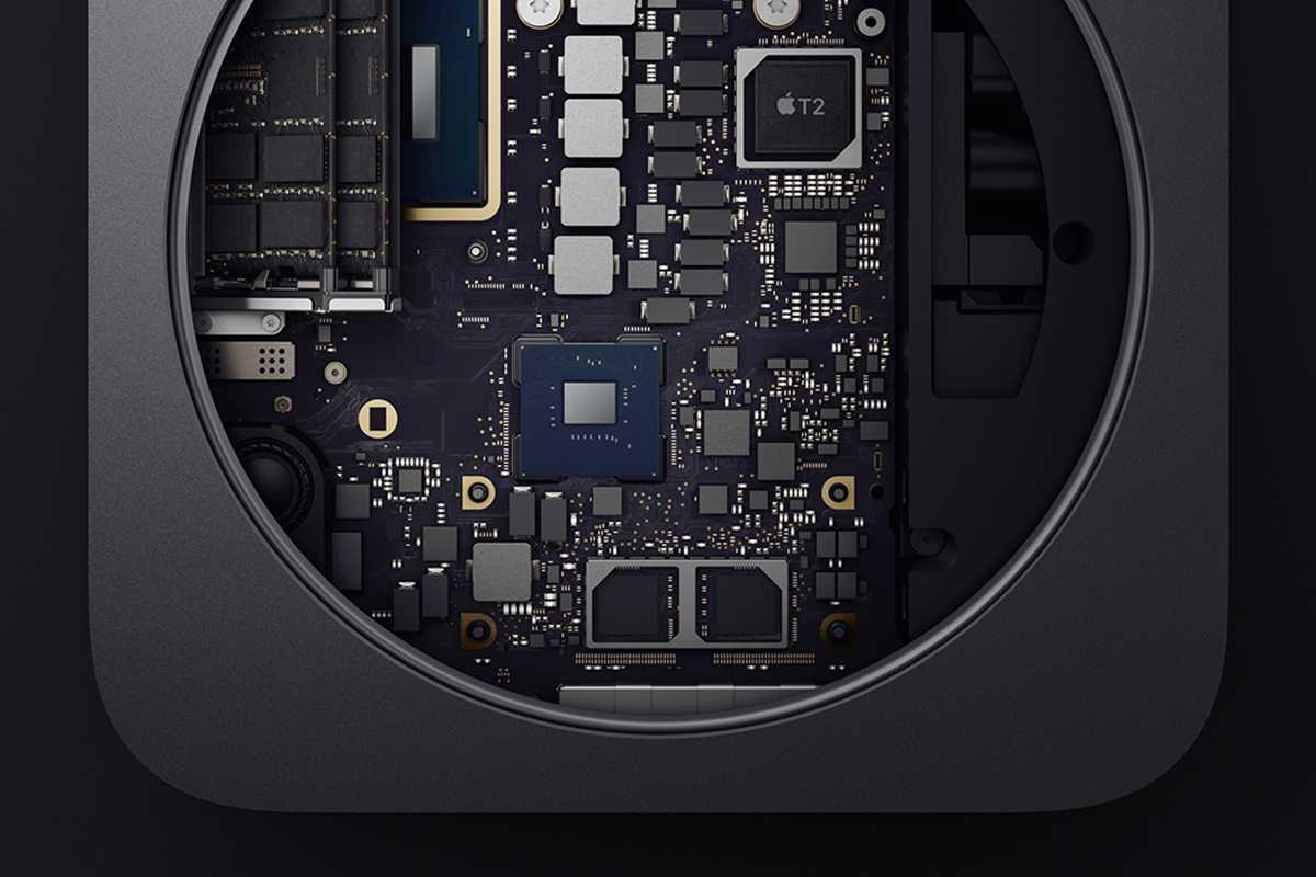 intel Mac mini opened