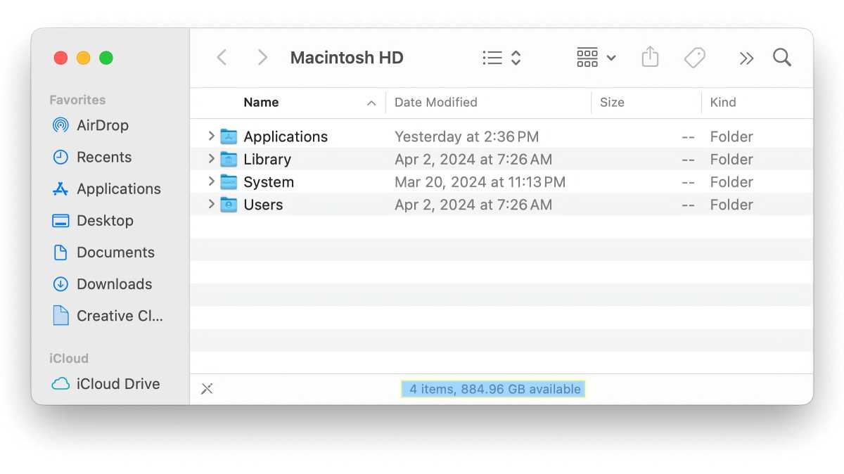 macOS Sonoma storage space