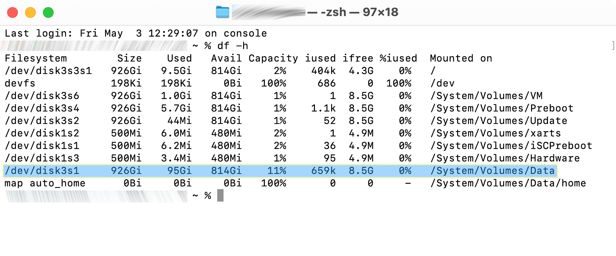 sonoma terminal drive space