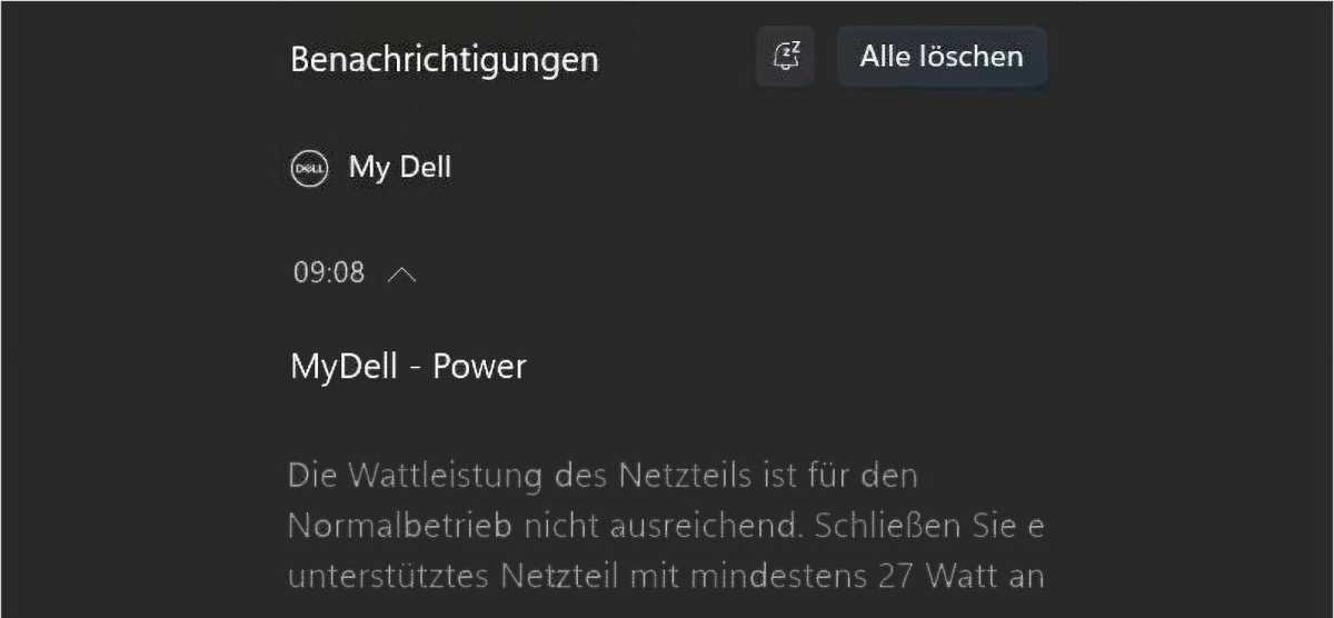 Kleine Notebooks verlangen ein Netzteil mit mindestens 27 Watt Ladeleistung, größere Laptops brauchen sogar noch mehr, weil sie eine höhere Ladespannung benötigen.