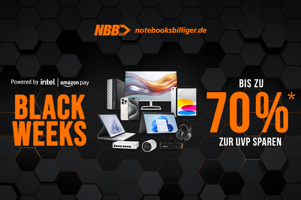 Image: Bis zu 70 Prozent auf Top-Produkte sparen! Black Weeks bei Notebooksbilliger.de