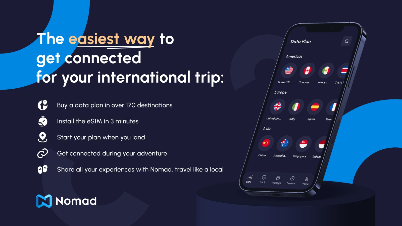 Affordable data plans from Nomad that make travelling a breeze