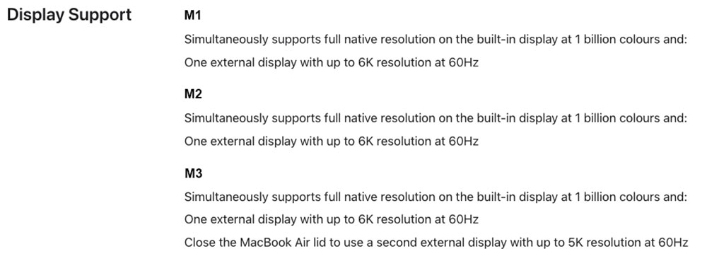 How to connect two or more external displays to an M1, M2, or M3 MacBook