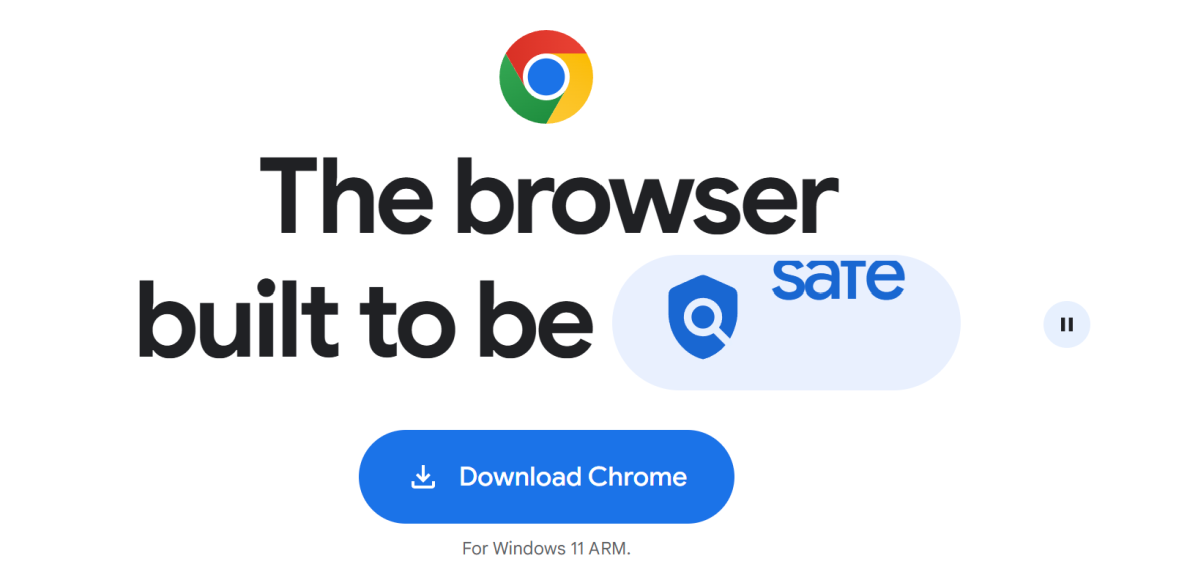Chrome for Windows on Arm download