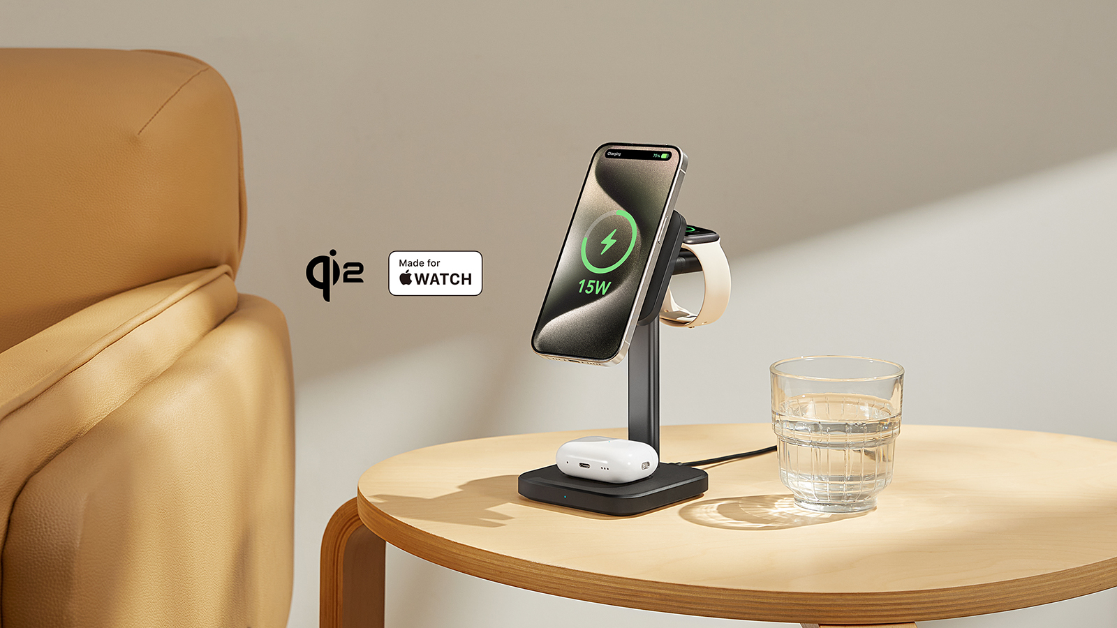 ESR Qi2 Watch Charger Set