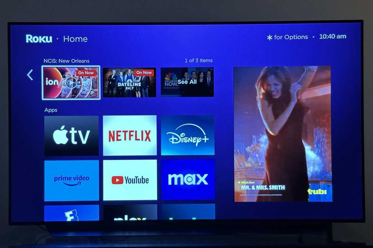 Roku video ad home screen detail