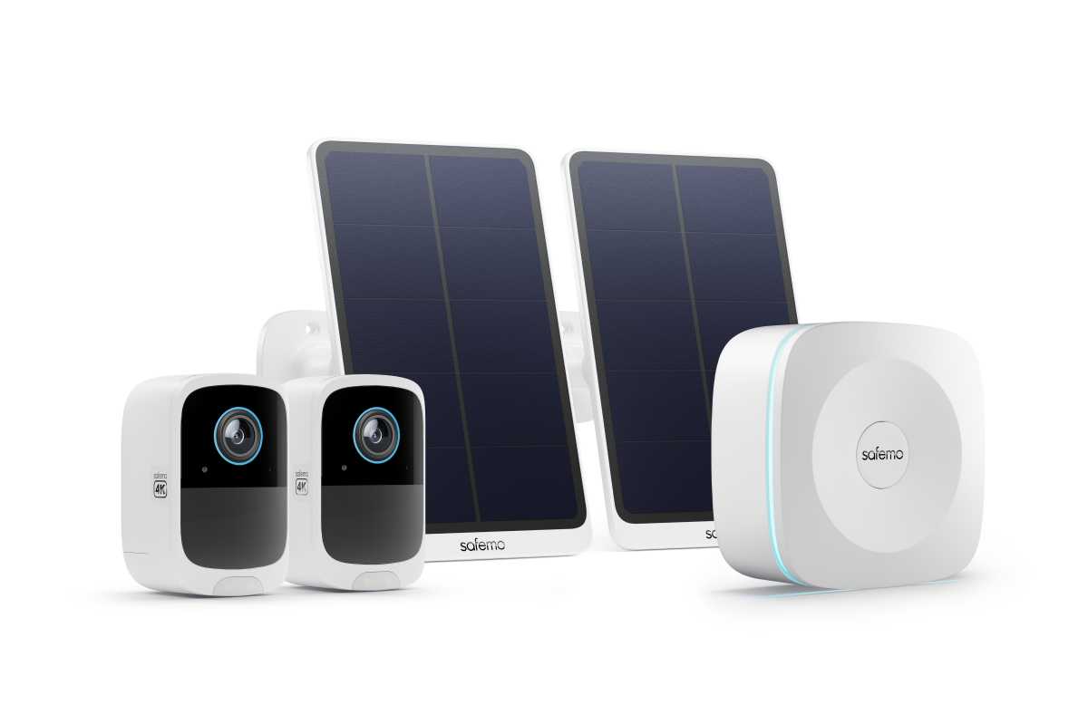Safemo 2-Camera & Hub Set P1 With 5W Solar Panels