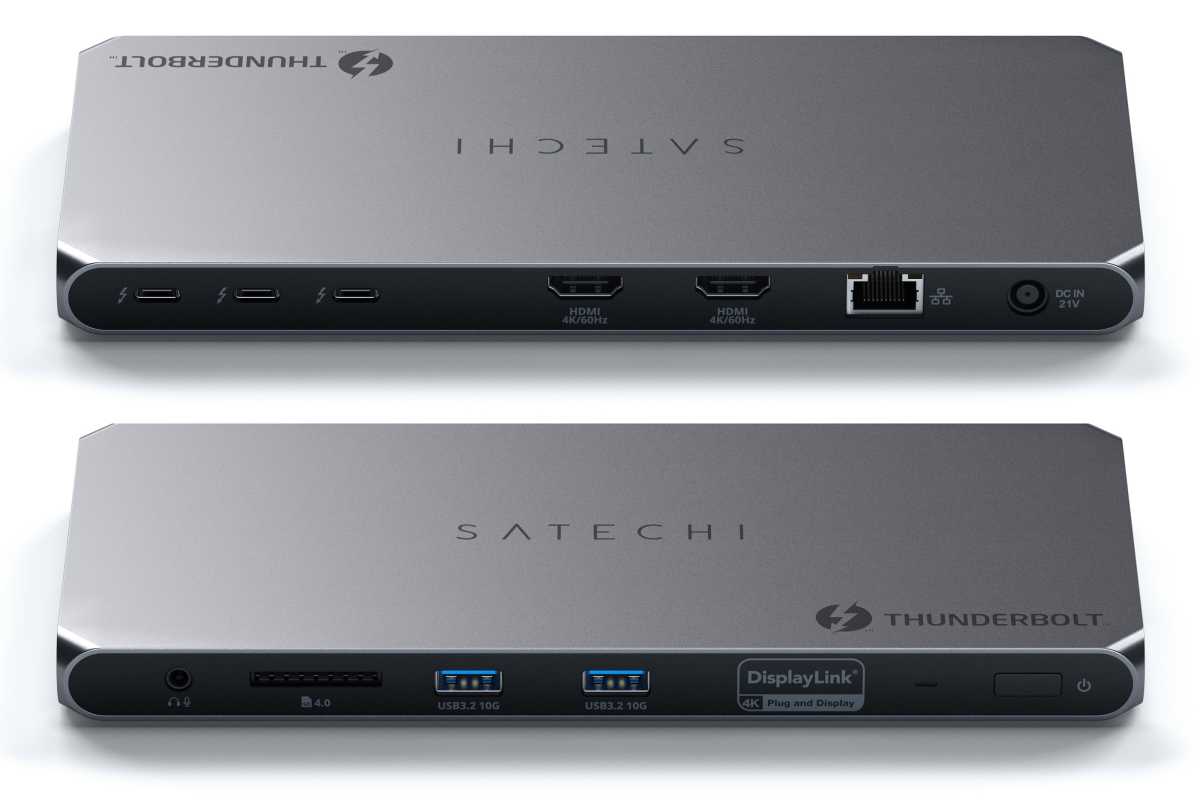 Satechi Thunderbolt 4 Multi-Display Docking Station with DisplayLink ports