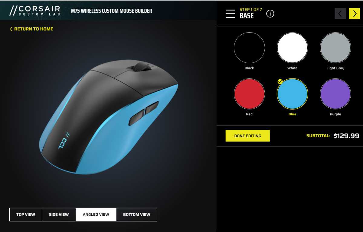 corsair custom lab mouse tool