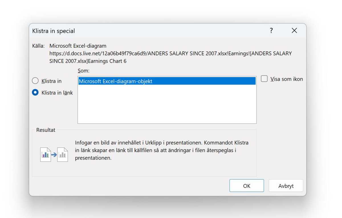 Länk till Excel