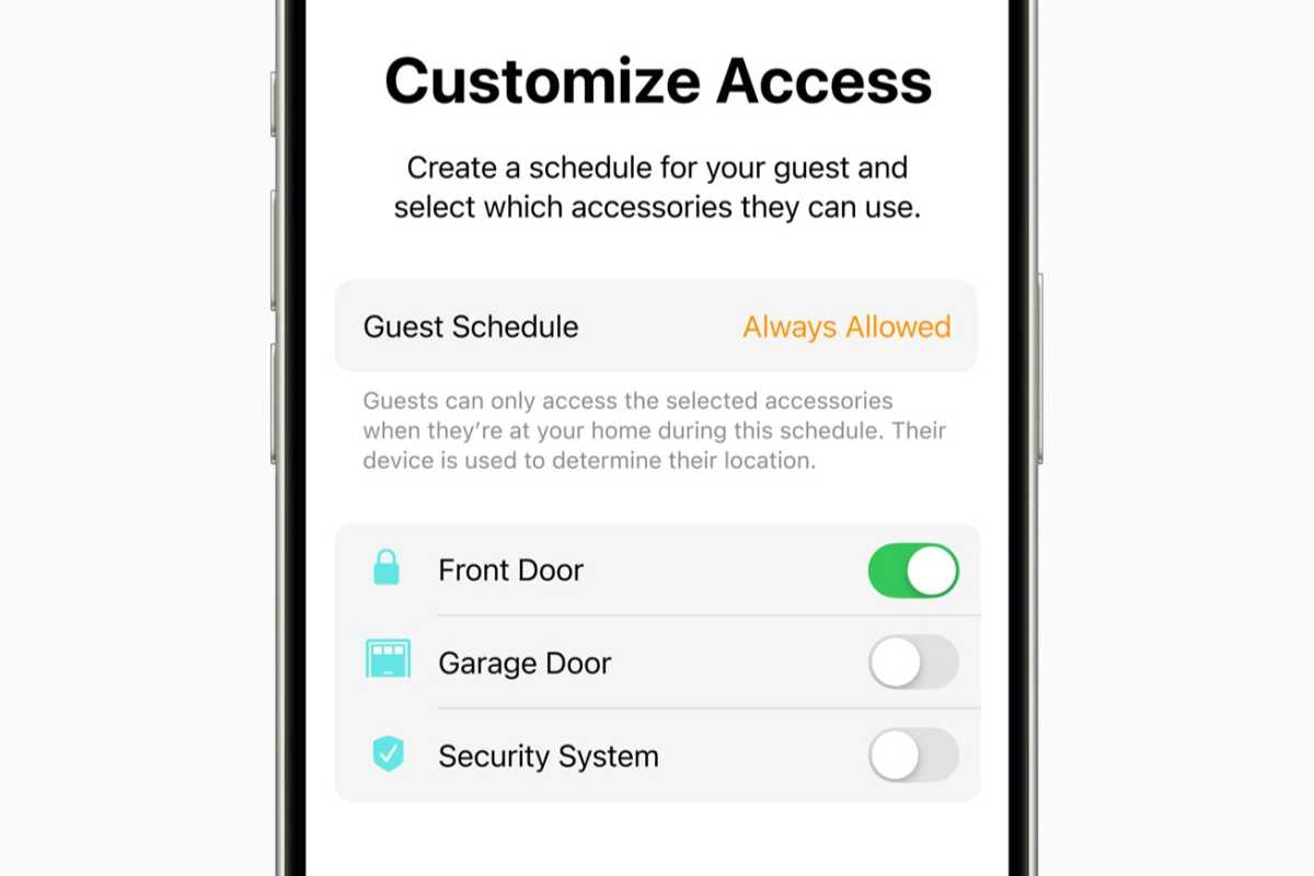 iOS 18 Home guest access