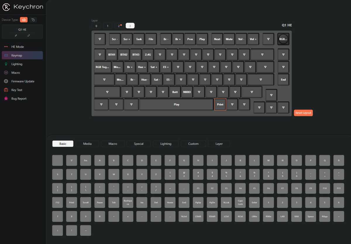 keychron q1 he programming tools 