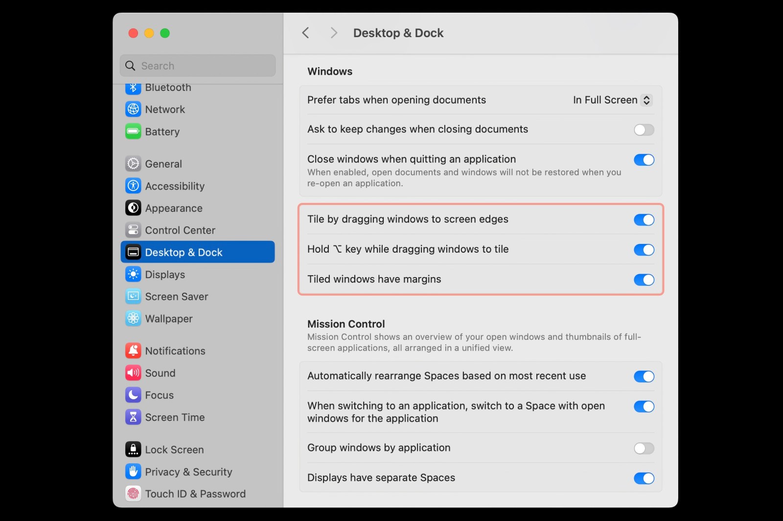 macOS Sequoia: как использовать мозаику окон