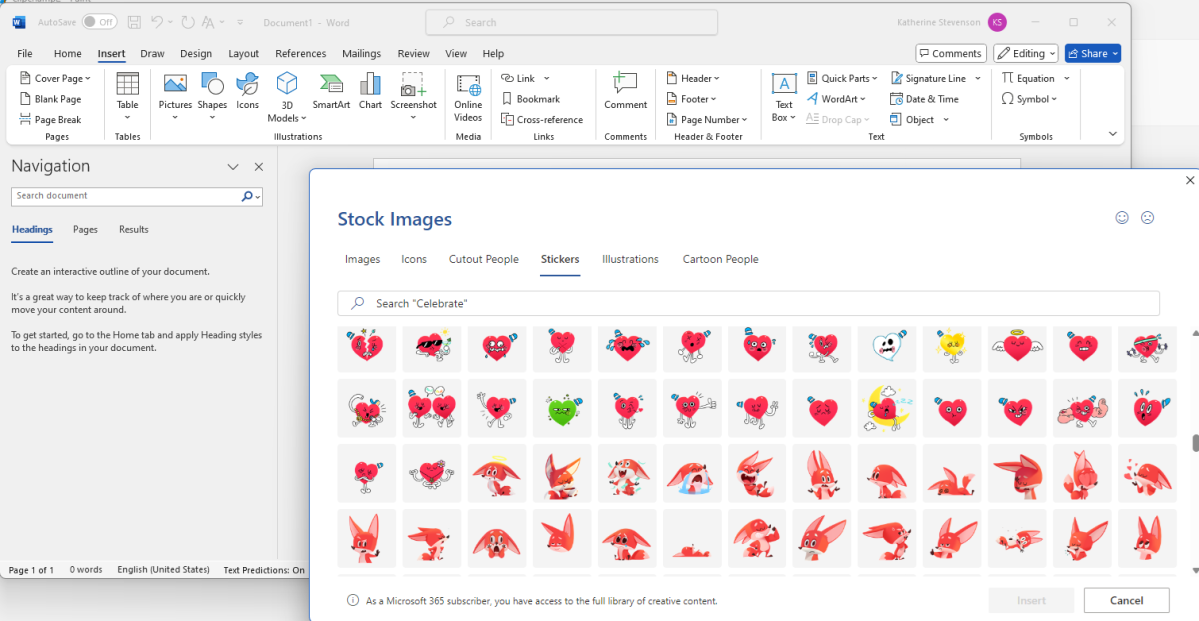 Microsoft 365 stock images