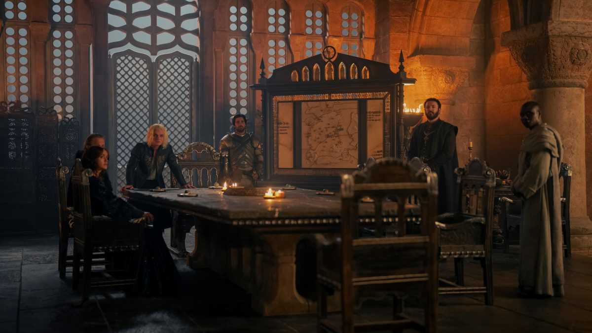 Throne room in House of the Dragon season 2