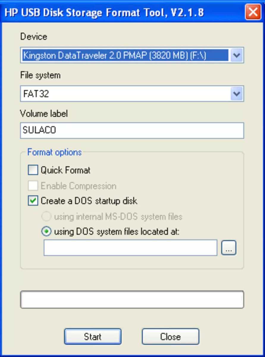 HP USB Disk Storage Format Tool