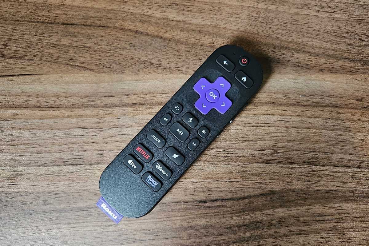 Roku Voice Remote Pro top-down view