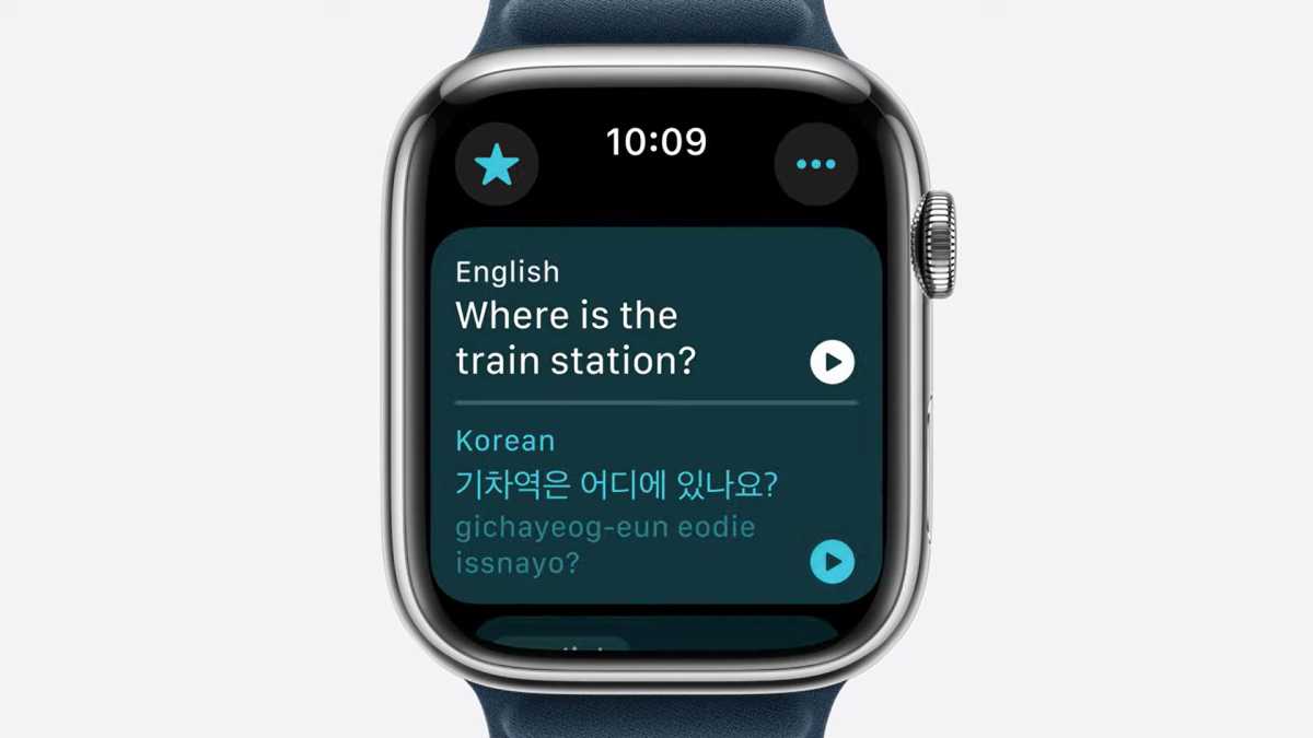 watchOS 11 Translate app