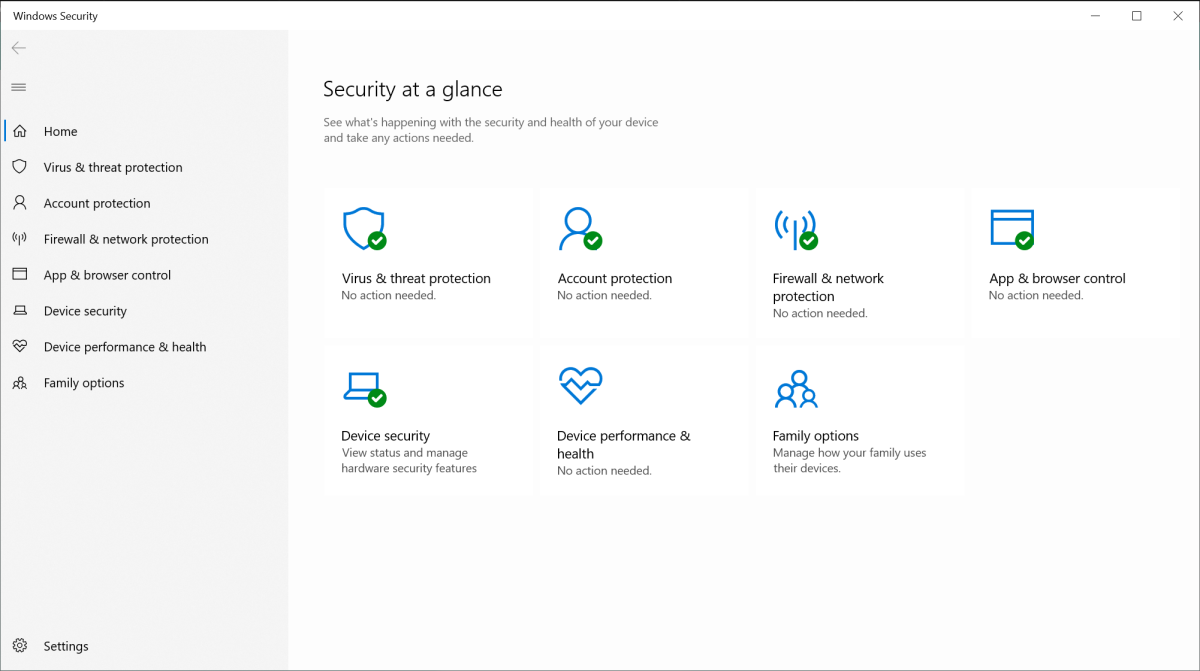 Windows Security Dashboard