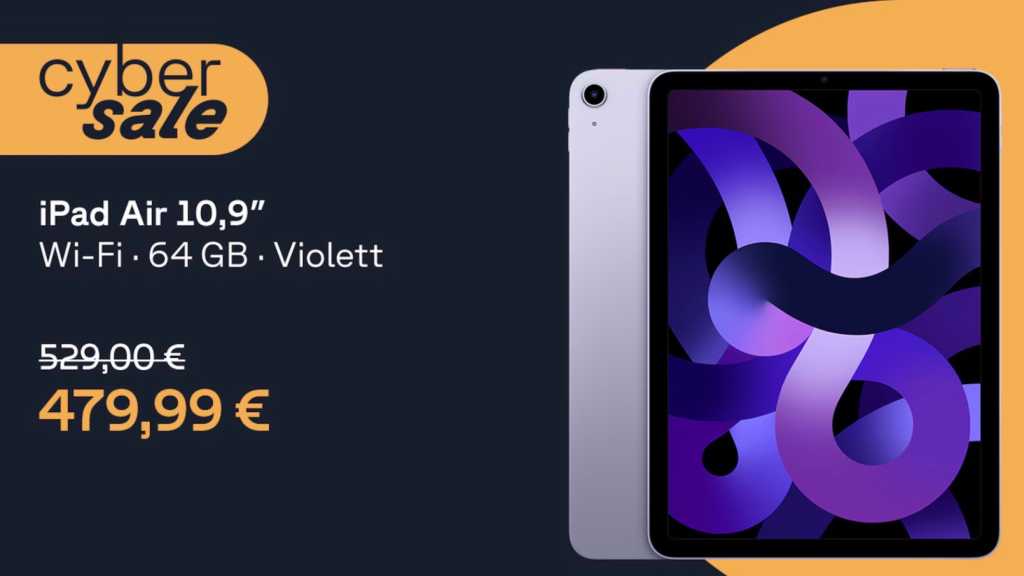 Image: iPad Air fÃ¼r 479 Euro: Tagesangebot bei Cyberport