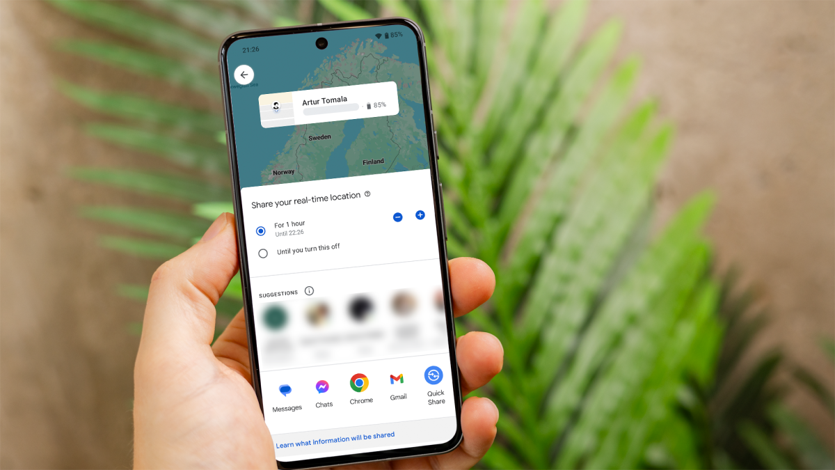 How to share your location on Android using Google Maps