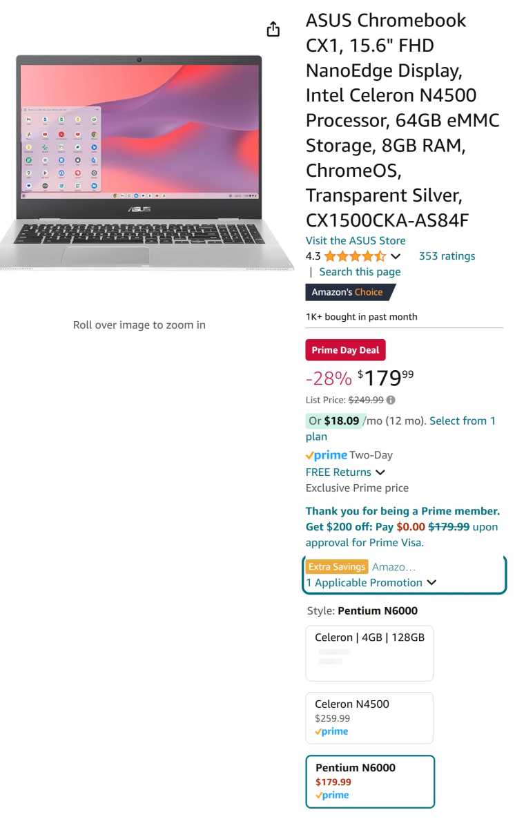 This is the best Chromebook deal I’ve seen for Prime Day