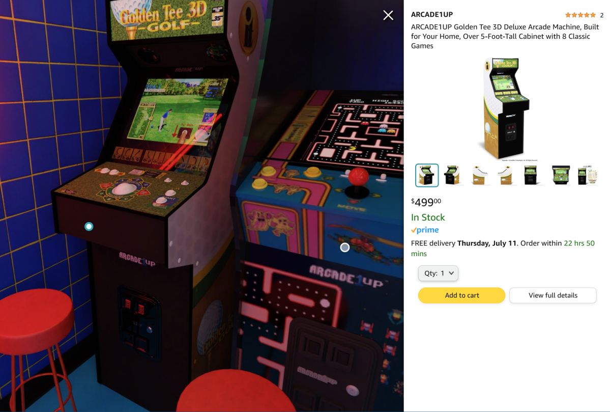 Amazon Gaming Zone arcade cabinet