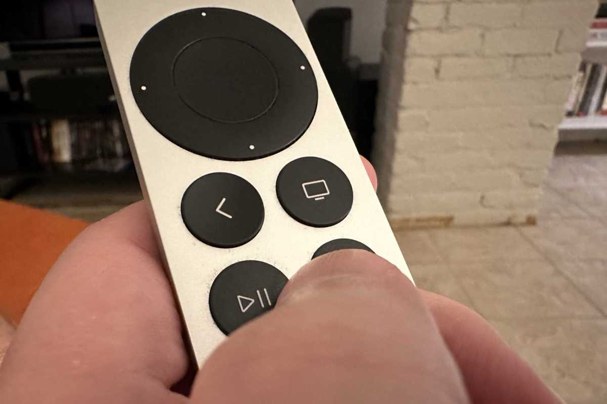 Apple TV 4K Siri remote TV button