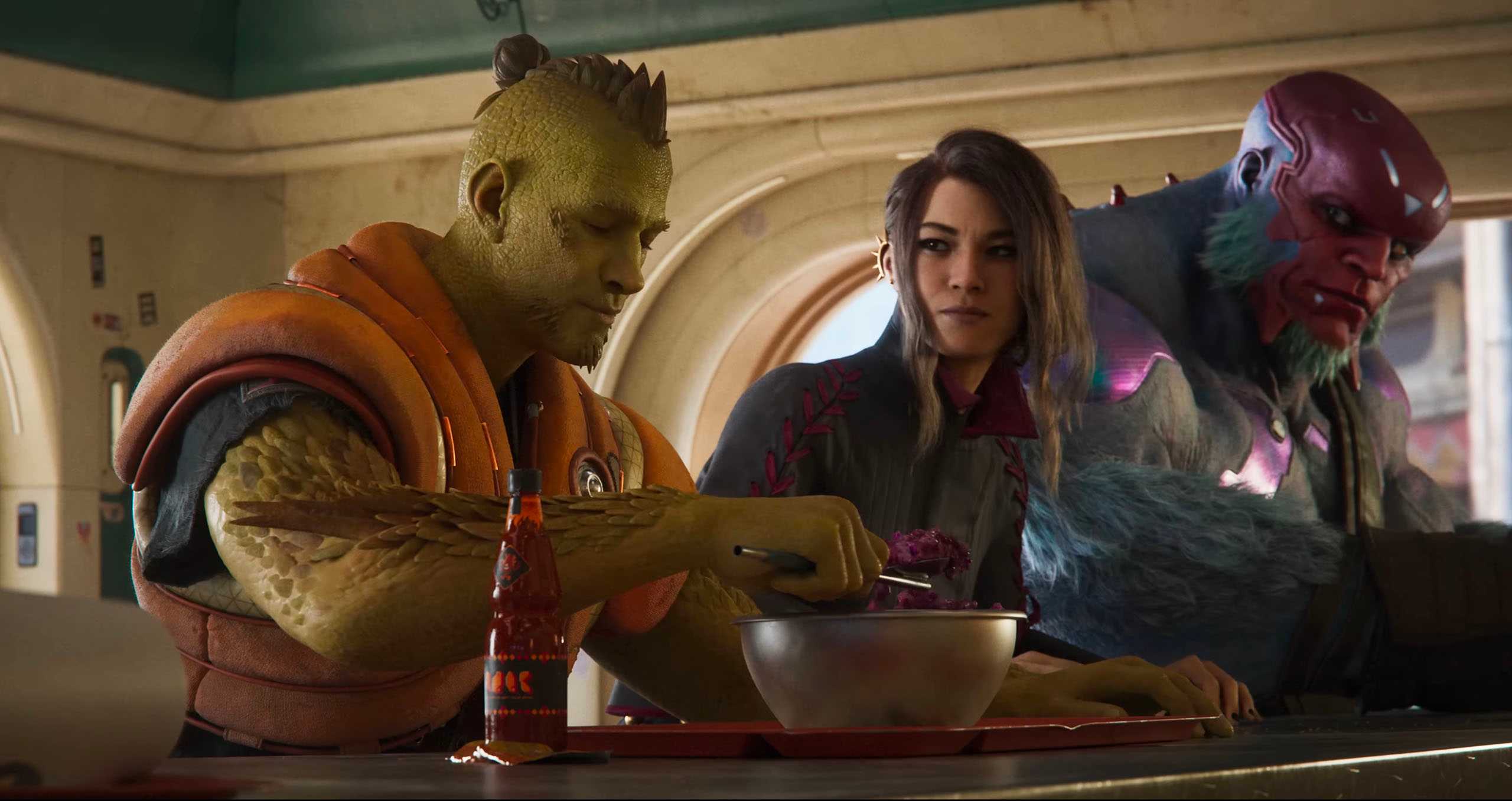 Größte Enttäuschung bisher: Dieser Buddy-Humor, den ein Guardians of the Galaxy so großartig macht und der sich im Trailer zeigte, kommt bislang in der Beta so gar nicht raus. Das Studio verspricht allerdings zweiminütige Cinematics in hoher Regelmäßigkeit.