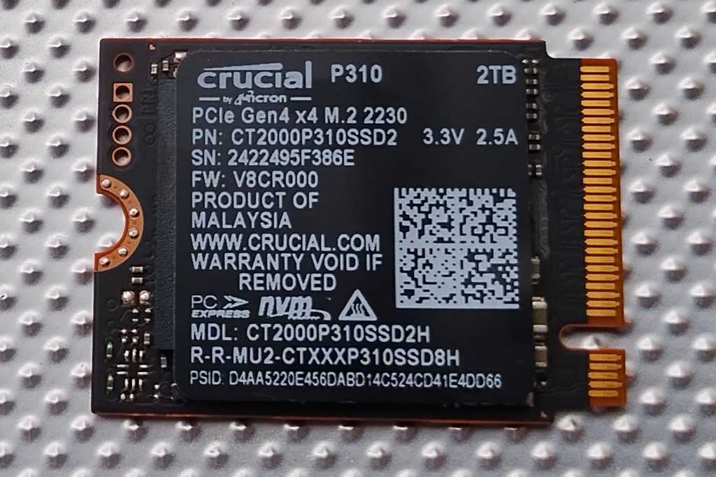 Image: Crucial P310 NVMe SSD im Test: Winzig, aber schnell!