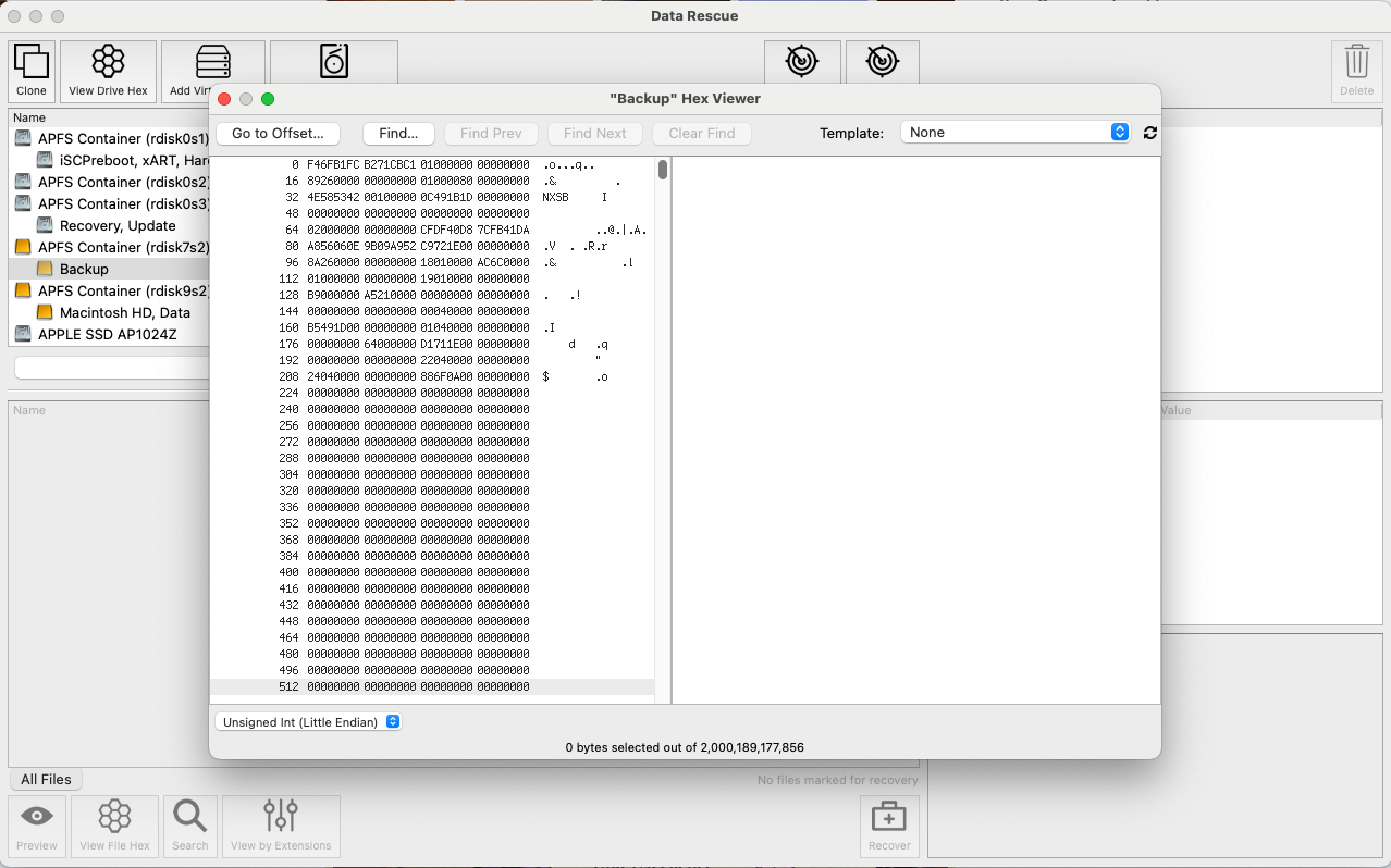 DataRescue6 5 Data Rescue 6 s Hex Viewer tool