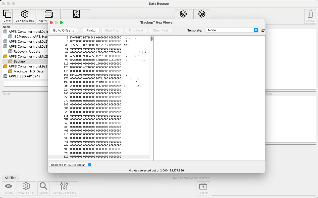 DataRescue6 5 Data Rescue 6 s Hex Viewer tool