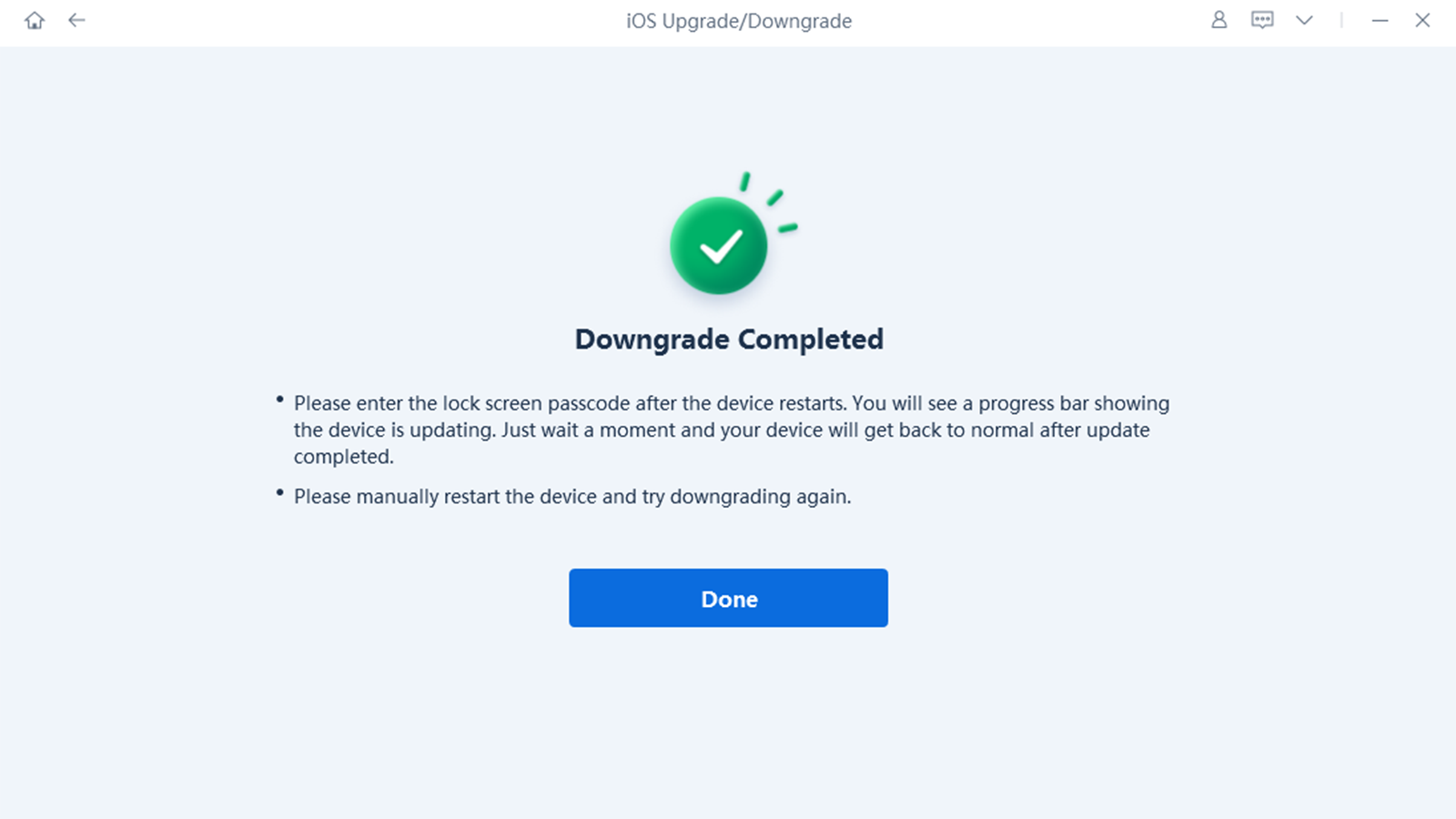 Downgrade to ios 17 5