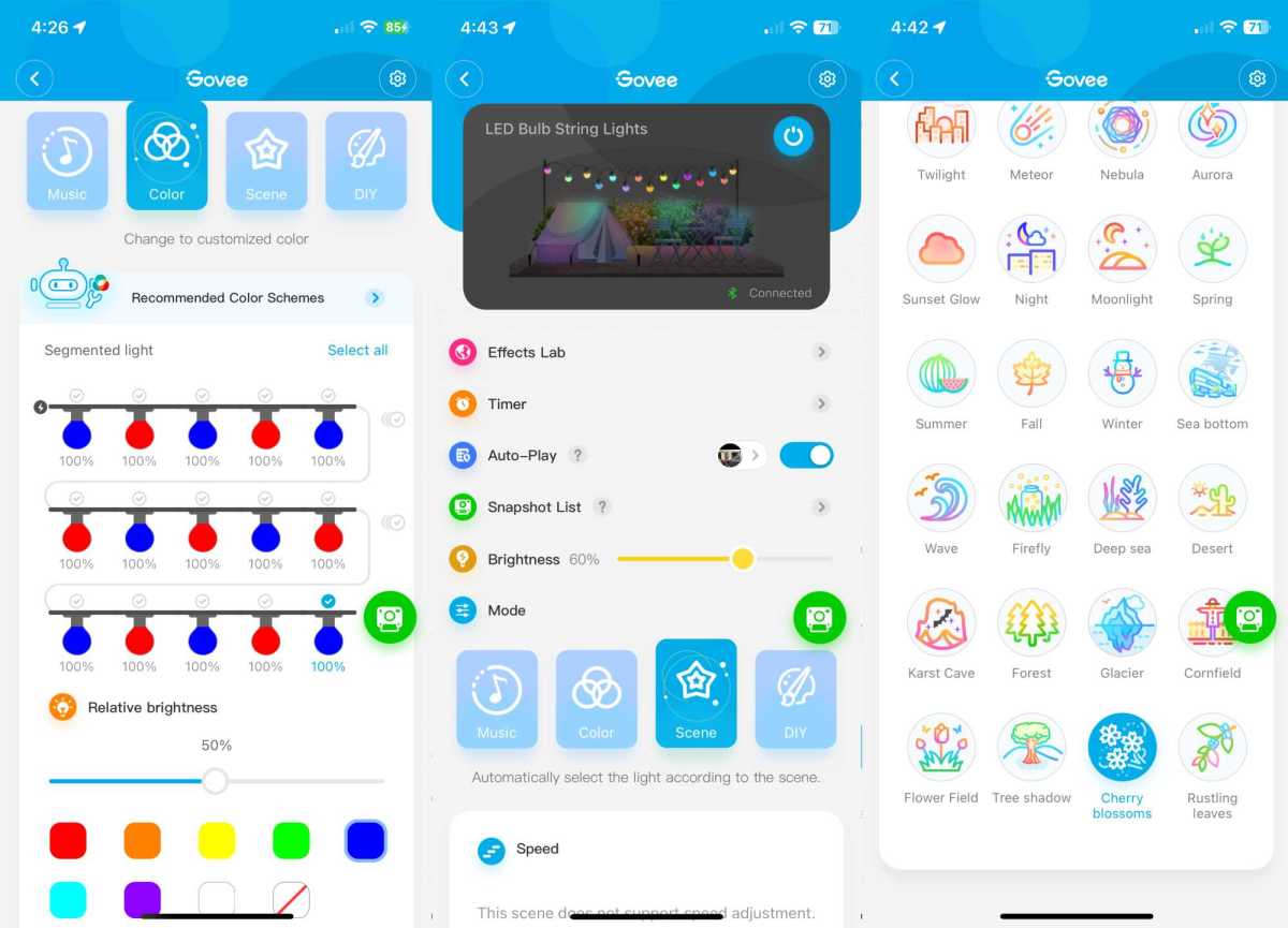 Govee app screenshot