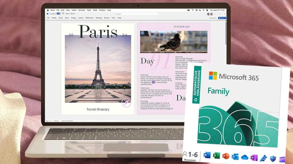 Image: Komplettpaket: Microsoft 365 Family jetzt besonders gÃ¼nstig mit 44 Prozent Rabatt bei Amazon ergattern