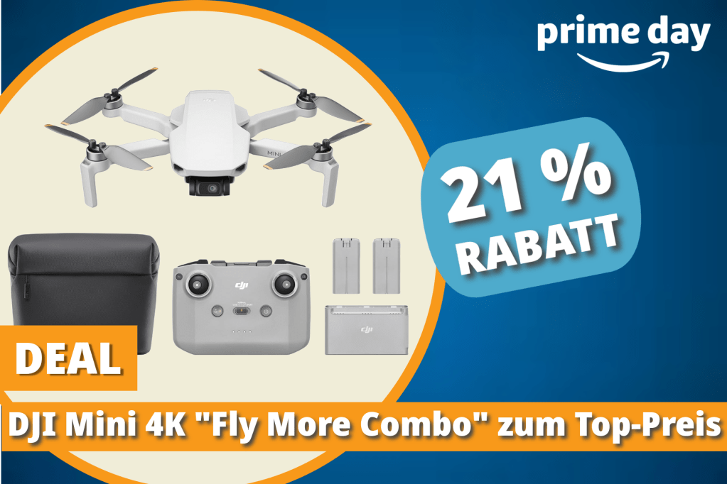 Image: Bestseller-Drohne DJI Mini 4K mit ZubehÃ¶r am Prime Day zum Top-Preis