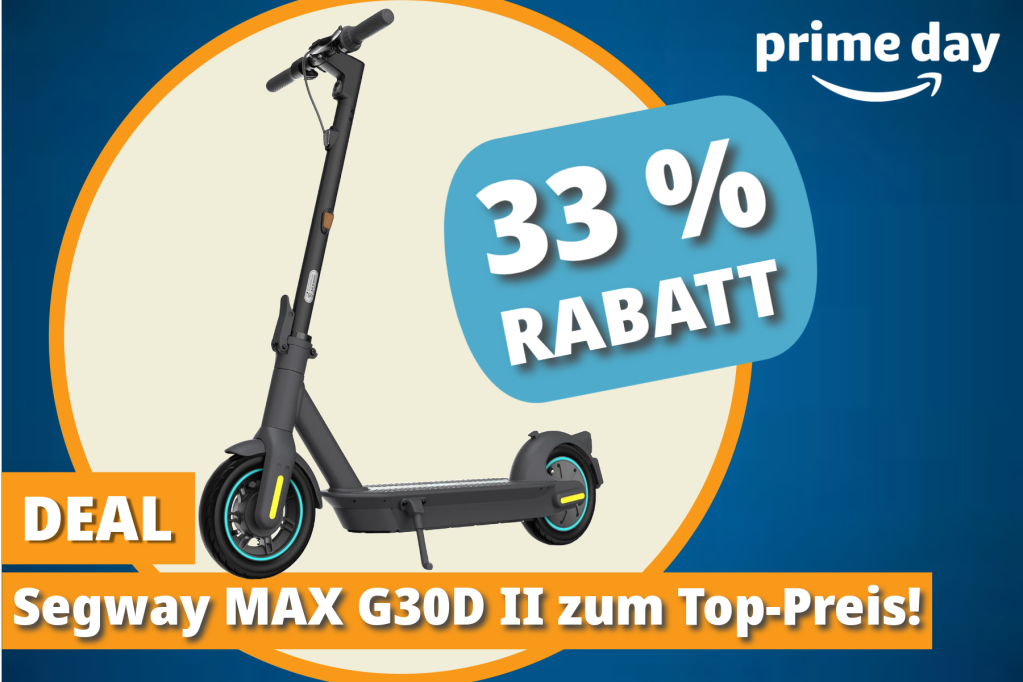 Image: 300 Euro gÃ¼nstiger: E-Scooter-Bestseller von Segway bei Amazon im Angebot