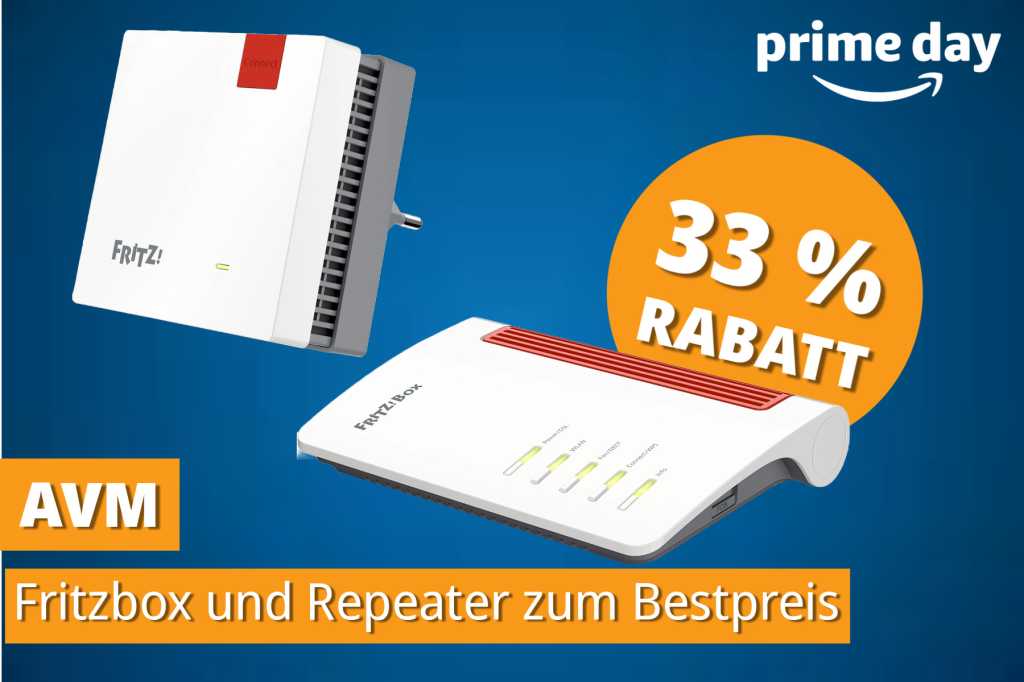 Image: Prime Day: Fritz Repeater und Fritzbox konkurrenzlos gÃ¼nstig