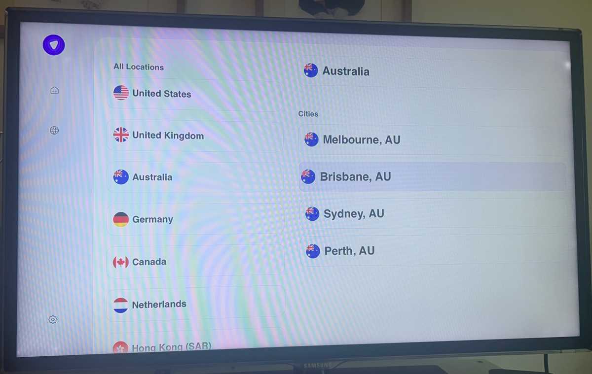 VPN on Apple TV countries
