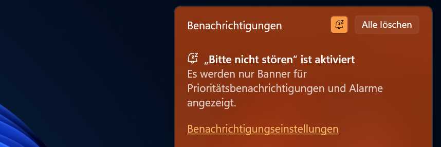 Windows-Tipps - Benachrichtigungen nicht stoeren