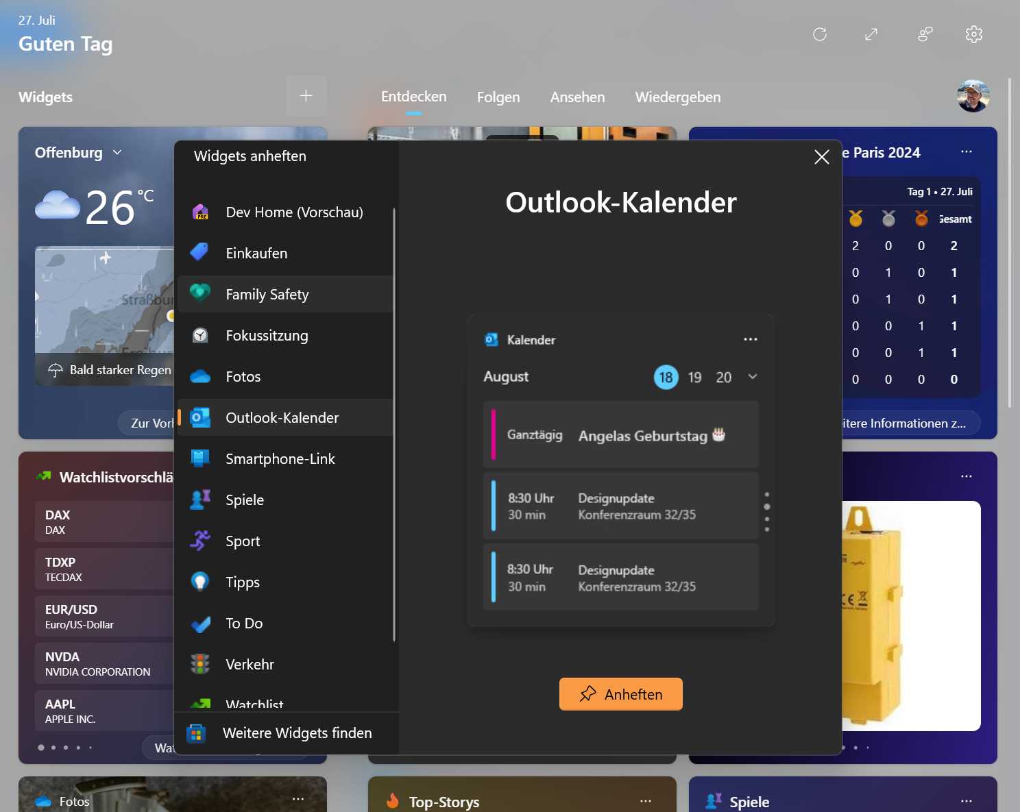 Windows-Tipps - Neue Widgets