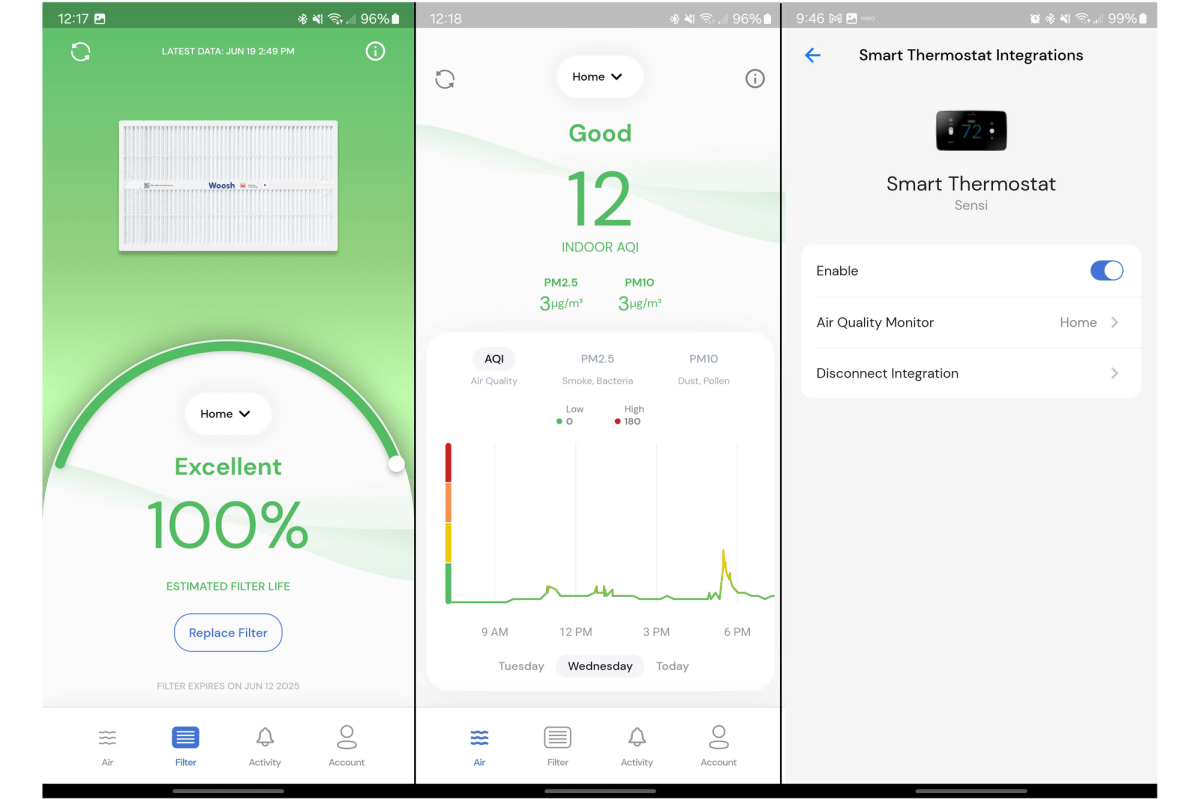 Woosh app screenshots