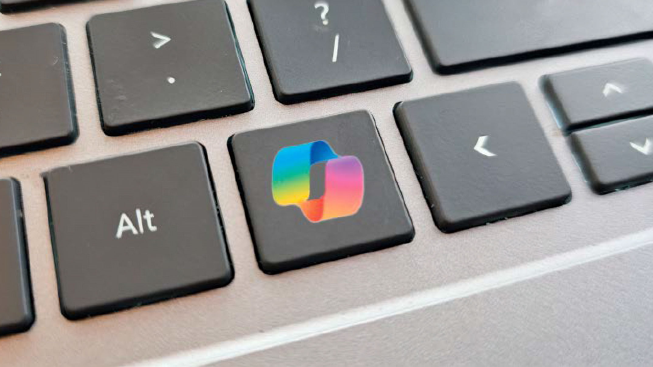 El nuevo copiloto-gusto en un tastatur