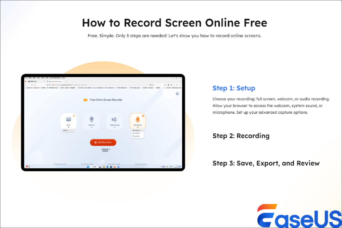 easeus online screen recorder